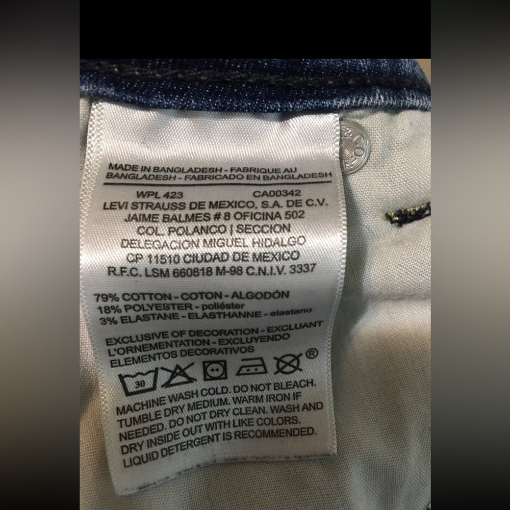 Signature by Levi Strauss women’s Boyfriend Midrise jeans Sz 22X36 - Picture 6 of 10